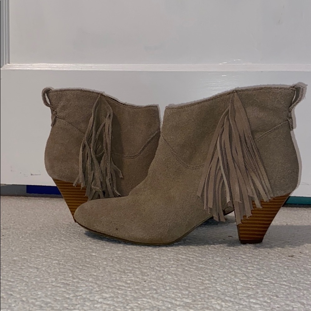 American Eagle Suede Fringe Bootie